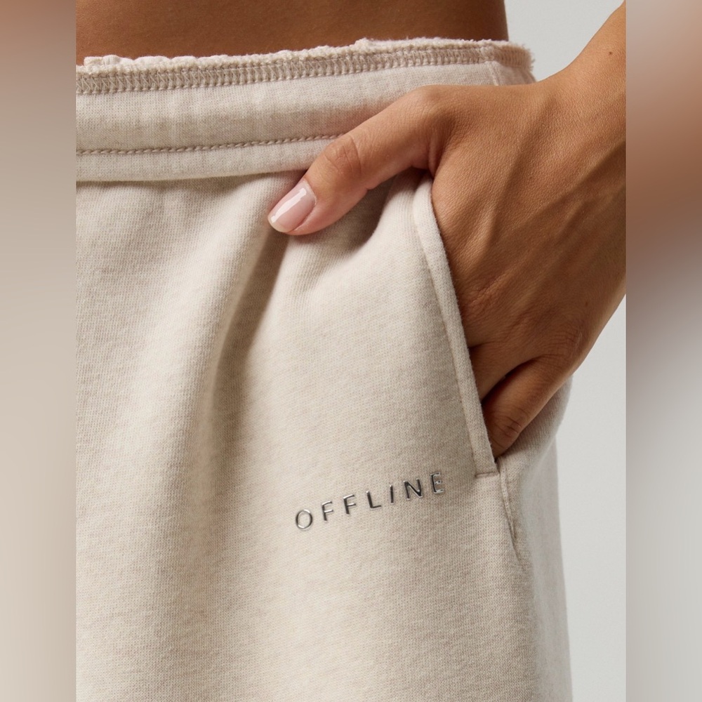 OFFLINE By Aerie Cloud Fleece Baggy Jogger - Heather Frost - Picture 3 of 7